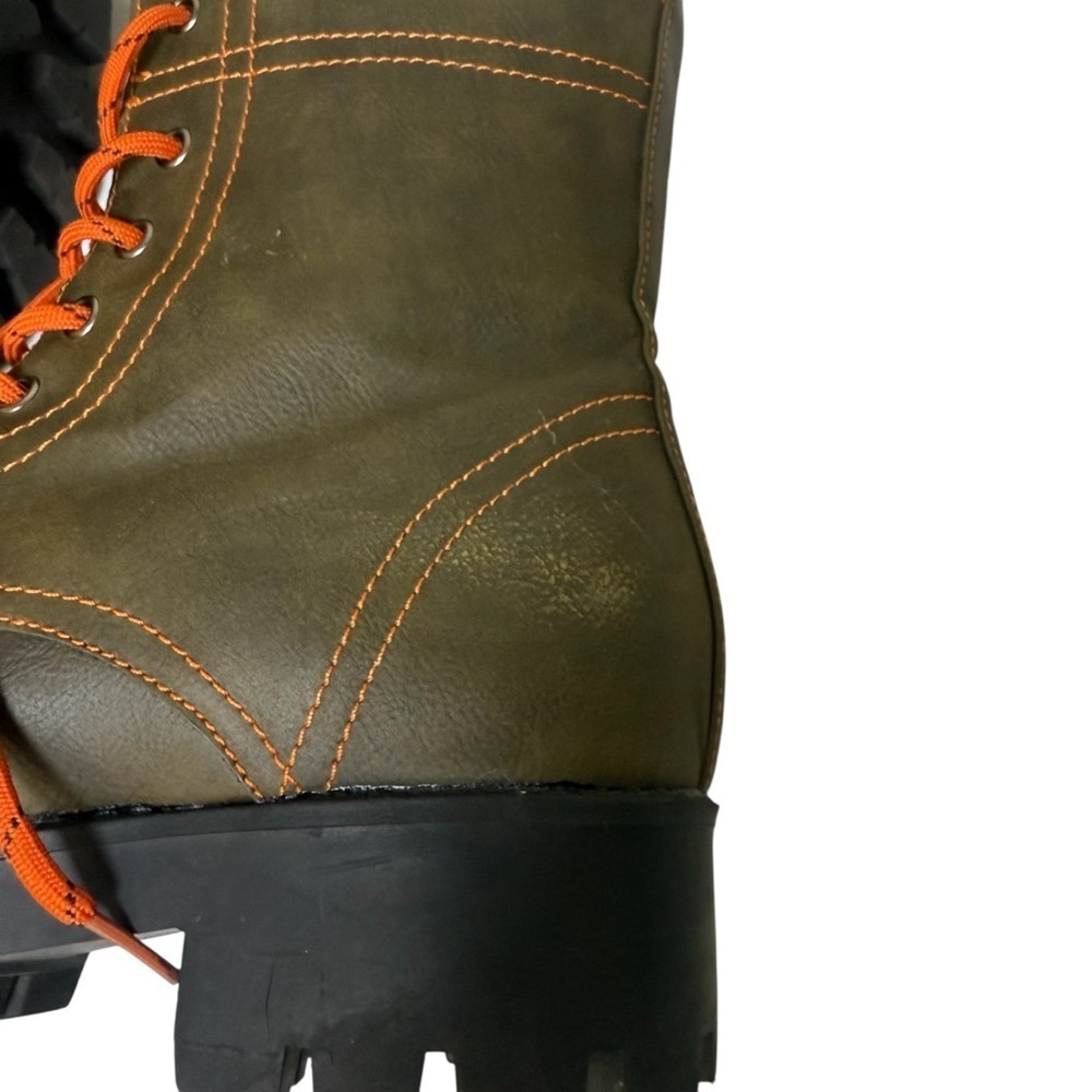 Seven7 Olive Green Lace Up Boots. Size 11 - Picture 11 of 13